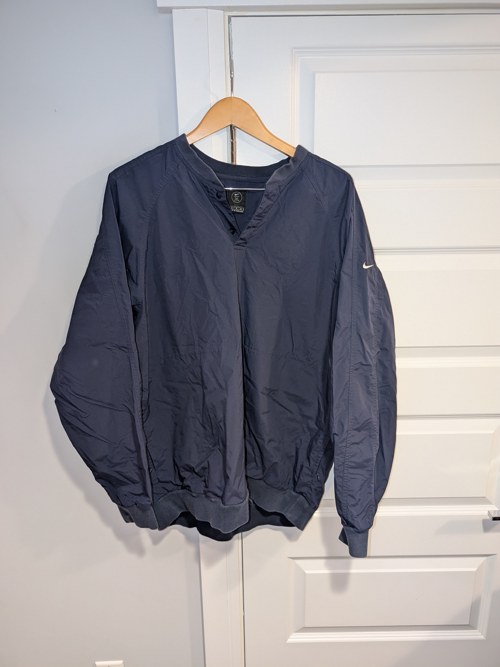 Vintage Nike Golf Half-Snap Nylon Pullover Windbreaker Jacket Sweater